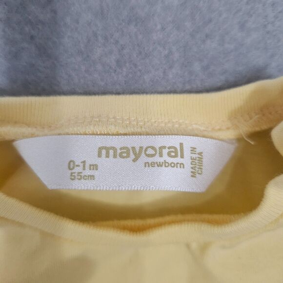 Lot of 2 Mayoral Unisex Newborn Outfits Never Worn Cotton blend - Picture 2 of 9